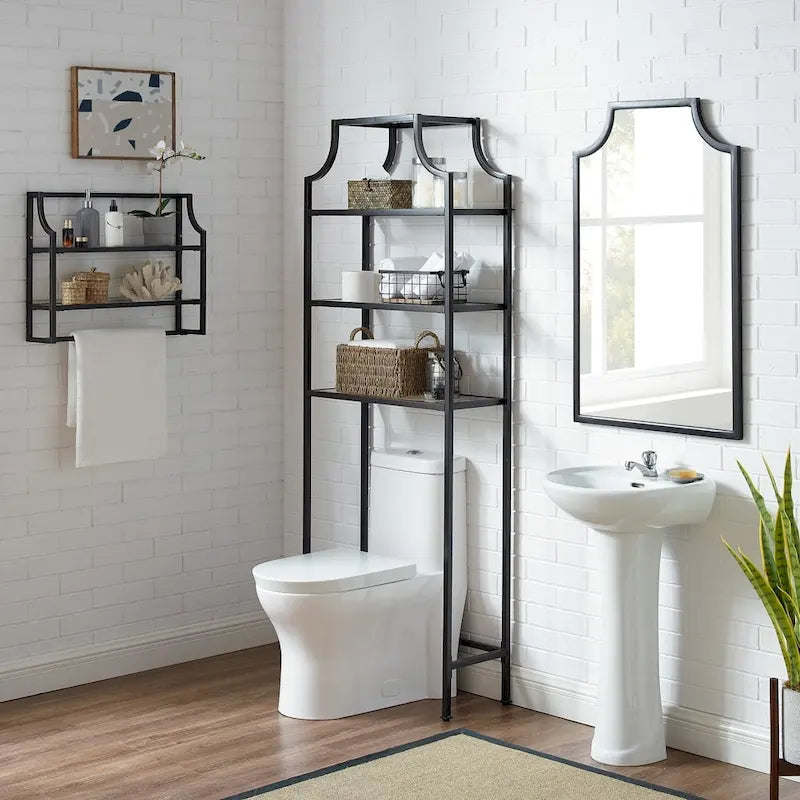 Étagère-pont de toilette Aimee bronze huilé