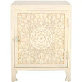 Rayetta 2 Shelf 1 Door Nightstand - NST5304 - White Washed - Safavieh