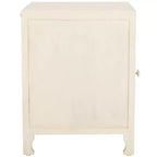 Table de chevet 2 étagères 1 porte Rayetta - NST5304 - Blanc délavé - Safavieh