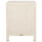 Table de chevet 2 étagères 1 porte Rayetta - NST5304 - Blanc délavé - Safavieh