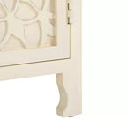 Table de chevet 2 étagères 1 porte Rayetta - NST5304 - Blanc délavé - Safavieh