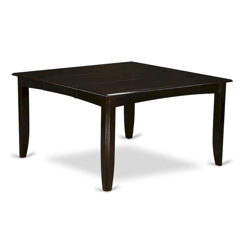 Ensemble de salle à manger East West Furniture, comprenant une table carrée en bois avec rallonge papillon et 8 chaises de salle à manger, Cappuccino