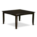Ensemble de salle à manger East West Furniture, comprenant une table carrée en bois avec rallonge papillon et 8 chaises de salle à manger, Cappuccino