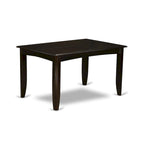 Ensemble de salle à manger East West Furniture, comprenant une table carrée en bois avec rallonge papillon et 8 chaises de salle à manger, Cappuccino