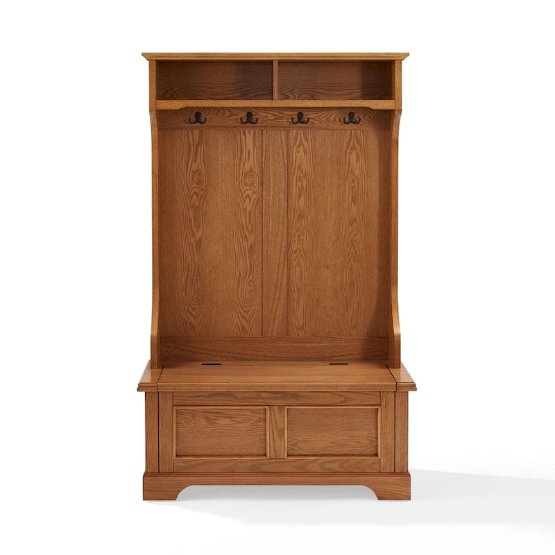 Meuble d'entrée en chêne - 40 L x 18,5 P x 64,25 H