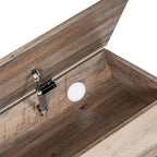 Banc de rangement d'entrée de style ferme moderne avec étagère inférieure