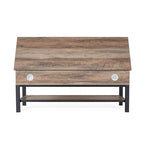 Banc de rangement d'entrée de style ferme moderne avec étagère inférieure