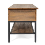 Banc de rangement d'entrée de style ferme moderne avec étagère inférieure