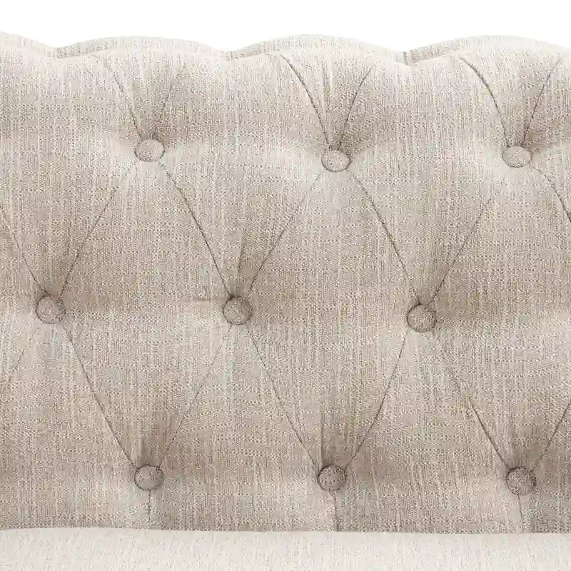 Ensemble 2 pièces Chesterfield Morden Fort : Fauteuil et Causeuse rembourrés capitonnés
