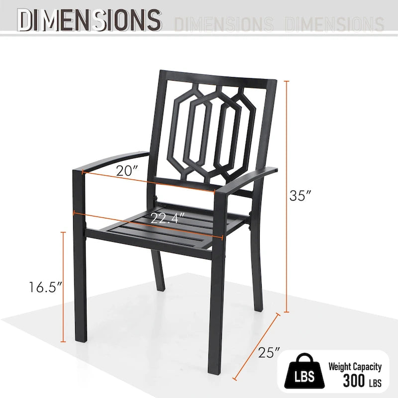 MAISON ARTS Ensemble de salle à manger de patio 6 pièces avec 1 table rectangulaire couleur teck, 2 chaises pivotantes, 2 chaises empilables et 1 banc