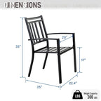 MAISON ARTS Ensemble de salle à manger de patio 6 pièces avec 1 table rectangulaire couleur teck, 2 chaises pivotantes, 2 chaises empilables et 1 banc