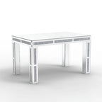 Table à manger rectangulaire avec diamants concassés