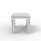 Table à manger rectangulaire avec diamants concassés