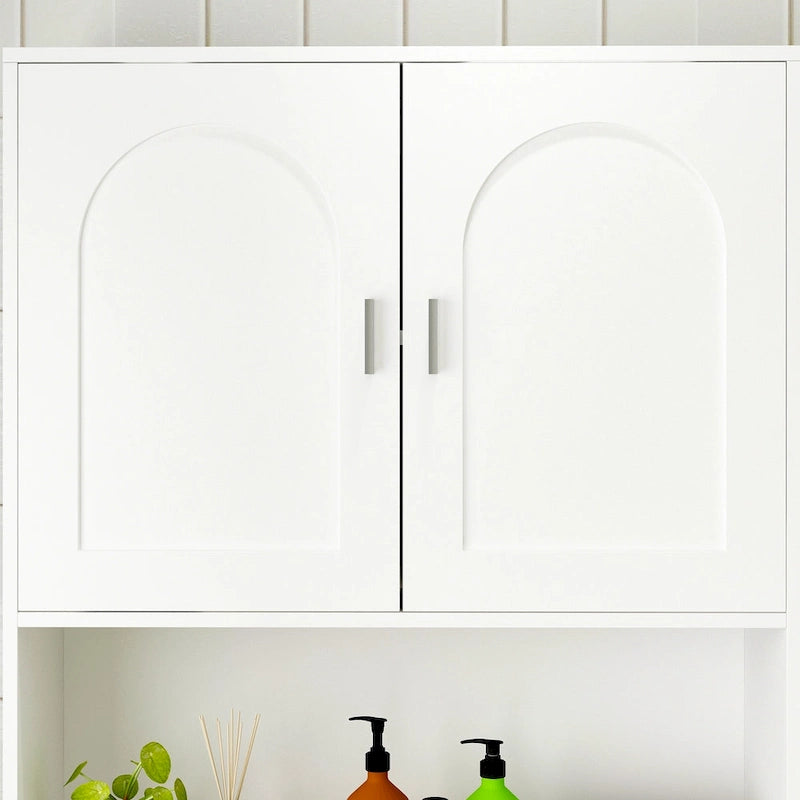 Meuble de rangement WC double porte - 80x180 cm