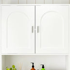 Meuble de rangement WC double porte - 80x180 cm