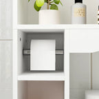Meuble de rangement WC double porte - 80x180 cm