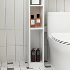 Meuble de rangement WC double porte - 80x180 cm
