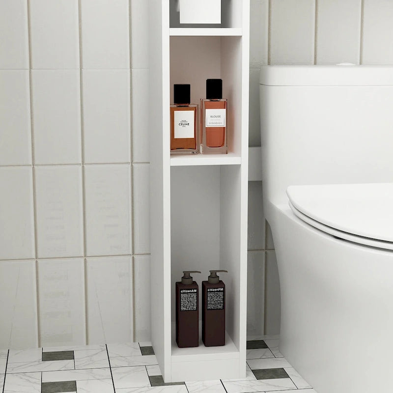 Meuble de rangement WC double porte - 80x180 cm