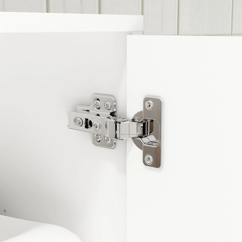 Meuble de rangement WC double porte - 80x180 cm