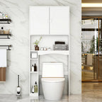 Meuble de rangement WC double porte - 80x180 cm