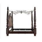 Lit à baldaquin Gweni New Classic Furniture, noyer et marron