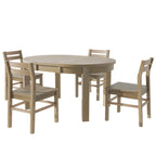 Ensemble de salle à manger rond extensible 5 pièces Merax Farmhouse