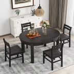 Ensemble de salle à manger rond extensible 5 pièces Merax Farmhouse