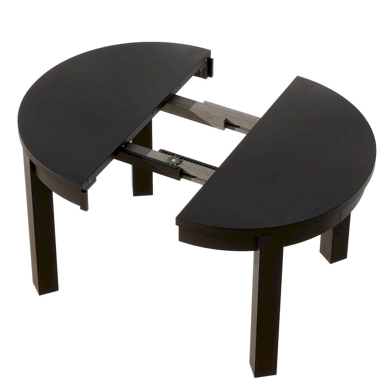 Ensemble de salle à manger rond extensible 5 pièces Merax Farmhouse