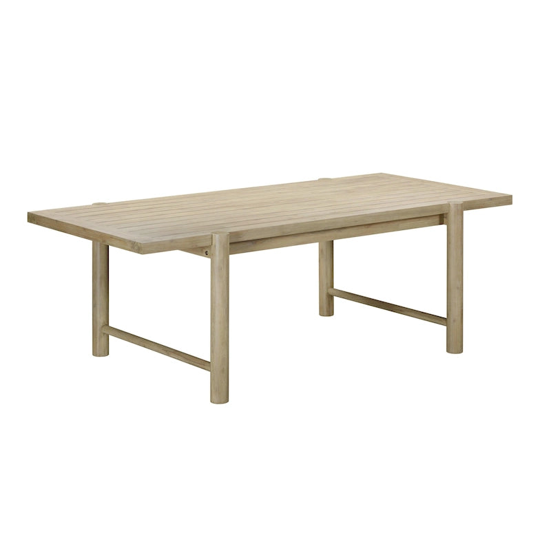 Table à manger rectangulaire d'extérieur Gata Light Teak