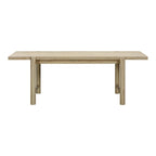 Table à manger rectangulaire d'extérieur Gata Light Teak