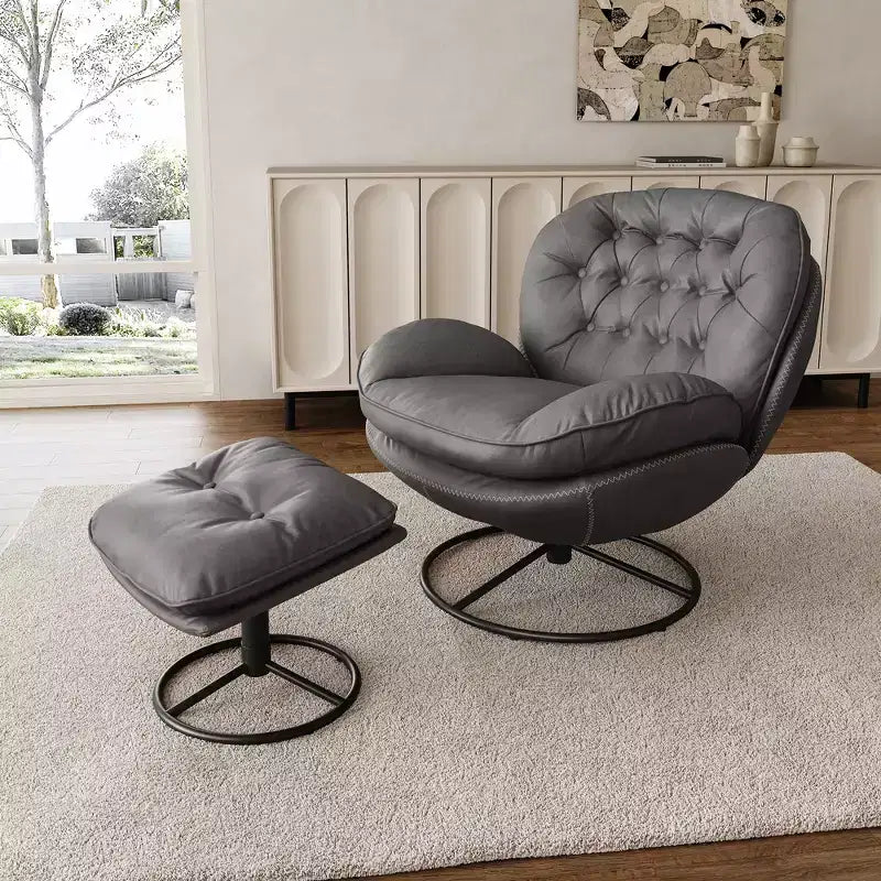 EUREKA ERGONOMIC Camden, pouf capitonné