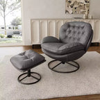 EUREKA ERGONOMIC Camden, pouf capitonné