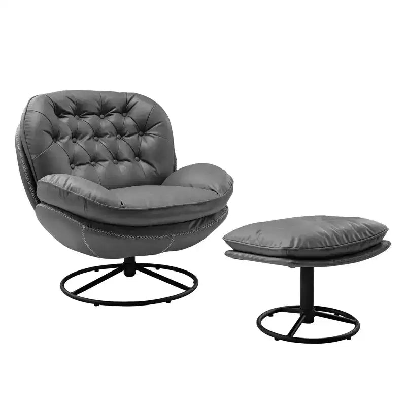 EUREKA ERGONOMIC Camden, pouf capitonné