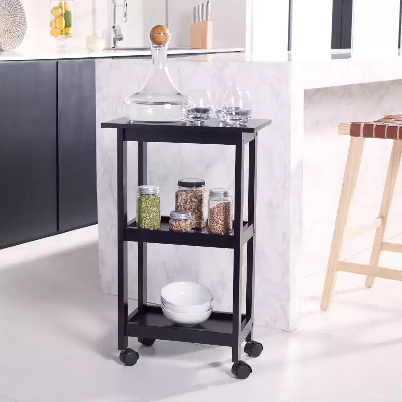 Desserte de cuisine à 2 étagères Bevin - KCH1400 - Safavieh