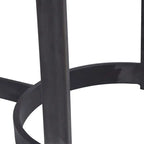 Console de style pavillon Uttermost Basuto 62 avec plateau en placage de chêne et fer forgé