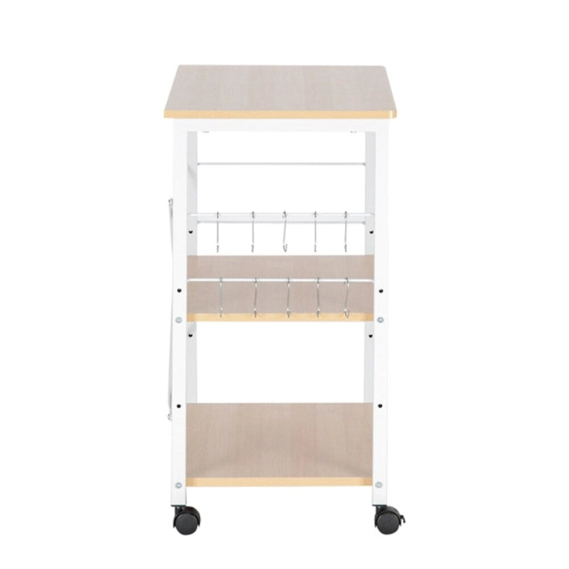 Étagère de Boulanger à 3 Niveaux, Meuble de Rangement de Cuisine pour Four à Micro-ondes, Chariot de Rangement, Étagère de Poste de Travail - 23,62 x 15,75 x 28,94
