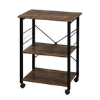 Étagère de Boulanger à 3 Niveaux, Meuble de Rangement de Cuisine pour Four à Micro-ondes, Chariot de Rangement, Étagère de Poste de Travail - 23,62 x 15,75 x 28,94