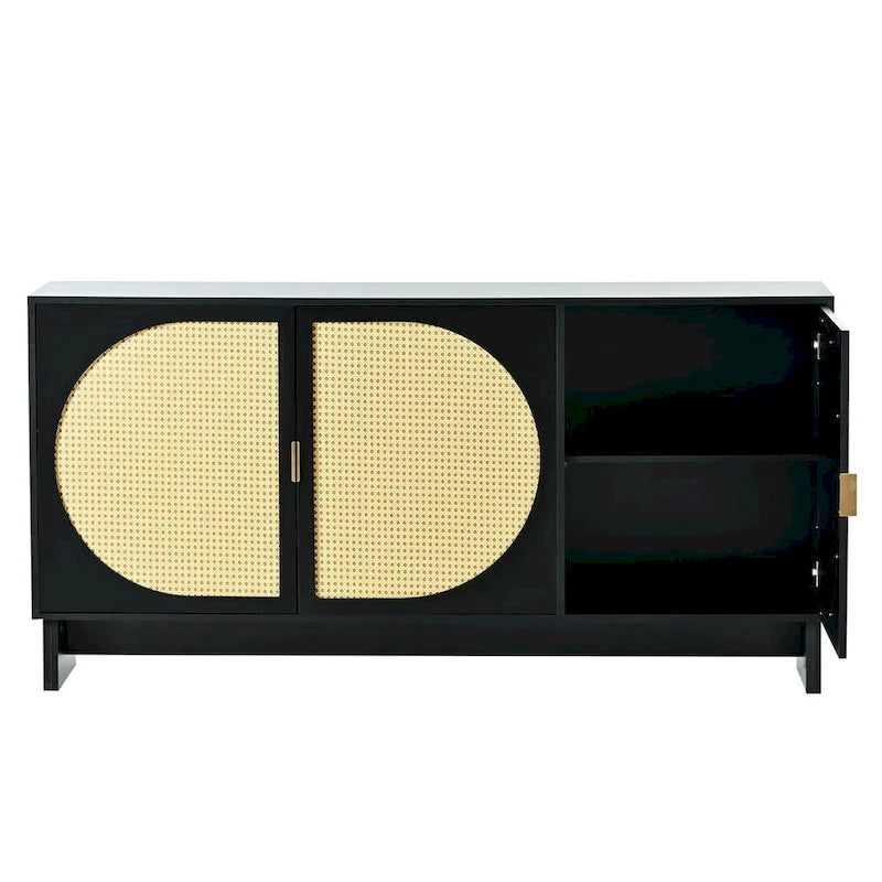 Armoire de rangement avec étagères réglables