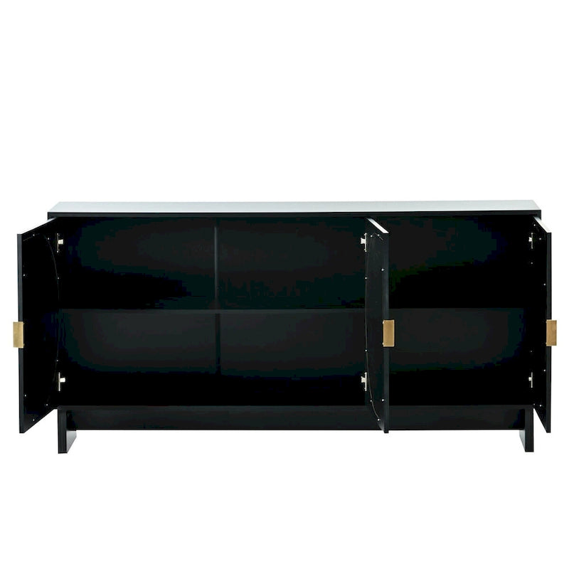 Armoire de rangement avec étagères réglables