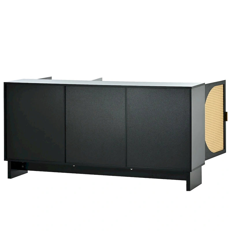 Armoire de rangement avec étagères réglables