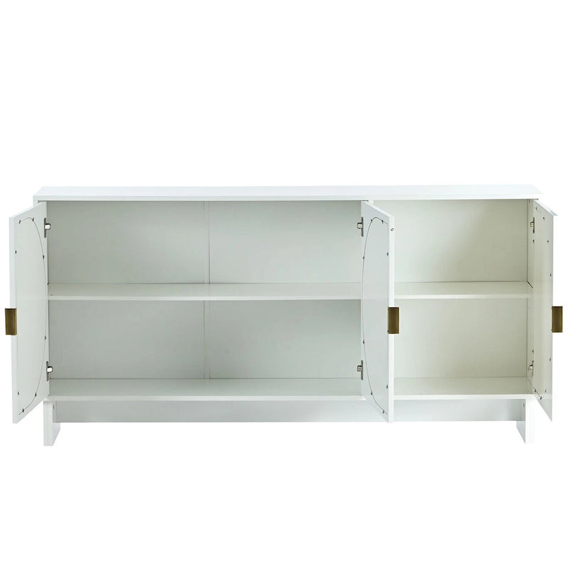 Armoire de rangement avec étagères réglables