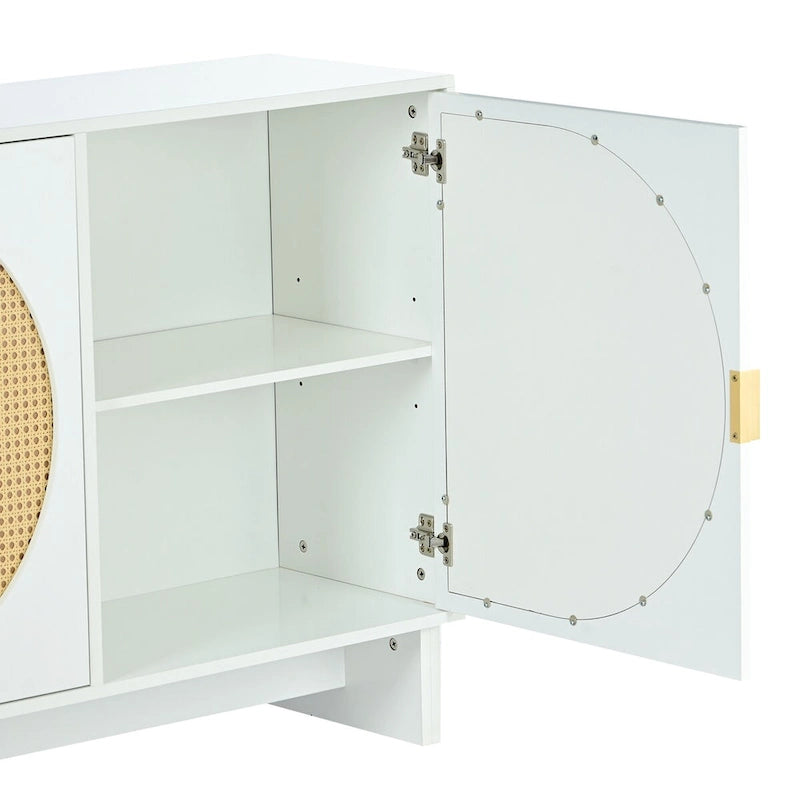 Armoire de rangement avec étagères réglables