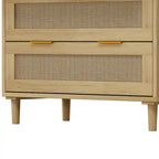 Meuble de rangement 3 tiroirs en rotin