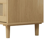 Meuble de rangement 3 tiroirs en rotin