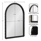 Miroir mural arqué Beadbrook 20x30 par Kate & Laurel All Things Decor