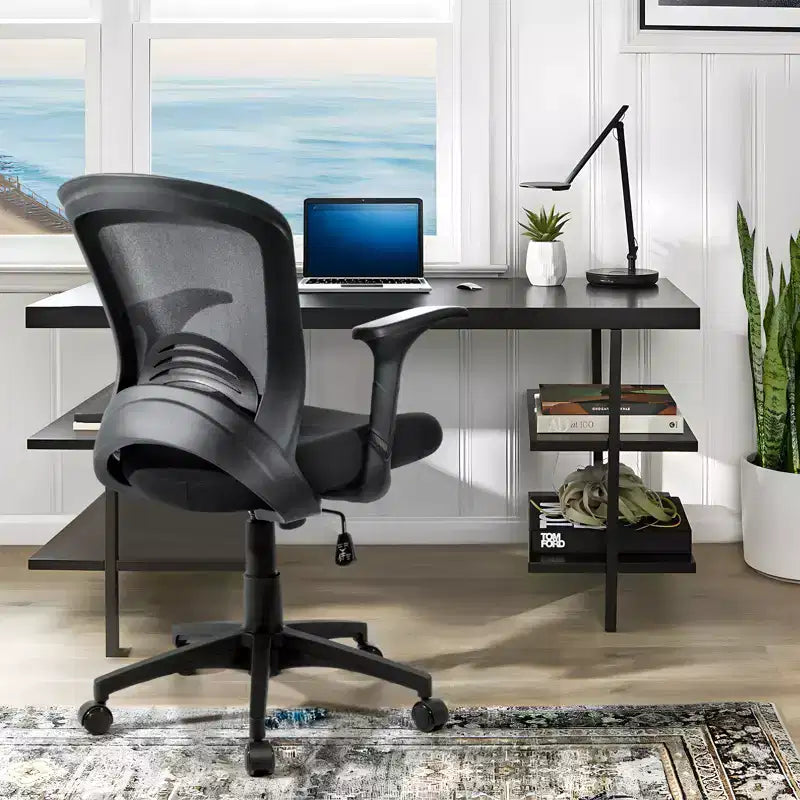 Fauteuil de bureau ergonomique en maille avec soutien lombaire, capacité de 150 kg
