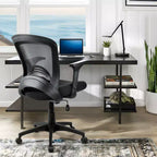 Fauteuil de bureau ergonomique en maille avec soutien lombaire, capacité de 150 kg