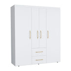Armoire Bariloche avec tringles, étagères et 2 tiroirs
