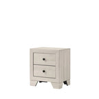 Ensemble de chambre à coucher Annis 6 pièces, plateforme blanche