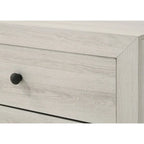Ensemble de chambre à coucher Annis 6 pièces, plateforme blanche